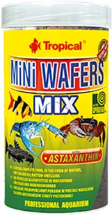 Tropical Mini Wafers Mix tonące wafelki z astaksantyną i spiruliną dla ryb dennych i skorupiaków 18g - Pokarm dla ryb Tropical Mini Wafers Mix tonące wafelki z astaksantyną i spiruliną dla ryb dennych i skorupiaków 18g - Pokarm dla ryb - miniaturka - grafika 1
