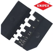 Inne urządzenia budowlane - Knipex Matryca zagniatająca do końcówek nasuwanych nieizolowanych (97 49 08) - miniaturka - grafika 1