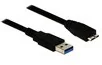 Kable USB - Delock Kabel USB 3.0 5m micro AM-BM czarny 85076 - miniaturka - grafika 1