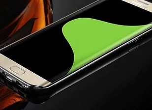 4kom.pl ETUI BUMPER PLECKI MIRROR DO GALAXY S7 Edge Czarne - Etui i futerały do telefonów - miniaturka - grafika 5