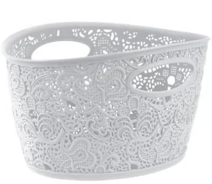 Curver VICTORIA pojemnik, koszyk kremowy 219129 - Kosze na bieliznę - miniaturka - grafika 4