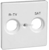 Klawisze i ramki - Kontakt Simon 82 Pokrywa gniazda R-TV + SAT Biała 82097-30 - miniaturka - grafika 1