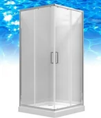 Kabiny prysznicowe - Omnires Chelsea 80x80 NDC80X - miniaturka - grafika 1