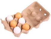 Zabawki AGD - Bigjigs Toys Jajka w opakowaniu 6 sztuk Ltd - miniaturka - grafika 1