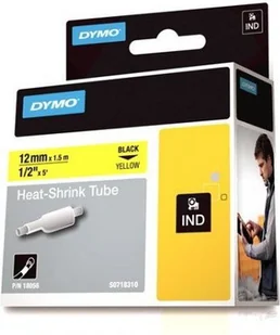 Dymo ETYK. RURKA TERMOKURCZLIWA ŻÓŁTA 12mm 18056 - Papier do drukarek - miniaturka - grafika 2