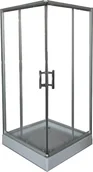 Kabiny prysznicowe - Savana Quadra 90x90 + brodzik Y8708 - miniaturka - grafika 1