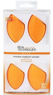 Real Techniques 4 Miracle Complexion Sponges - Zestaw czterech gąbek do podkładu - 91553 REAMSCD91 - Pędzle do makijażu - miniaturka - grafika 2
