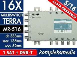 Terra MULTISWITCH MR-516 5-WE/16-WY - Rozgałęźniki i multiswitche do TV-SAT - miniaturka - grafika 3