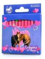 Przybory szkolne - Starpak Kredki woskowe 12 kolorów Horses - miniaturka - grafika 1