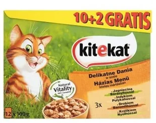 Kitekat Delikatne dania Saszetka 100g 10+2 gratis 12584 - Mokra karma dla kotów - miniaturka - grafika 2