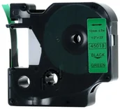 Dodatki do drukarek i skanerów - DYMO RHINO Aimotech Taśma zamiennik do 12mm/7m zielona czarny nadruk D1 45019 A45019 - miniaturka - grafika 1