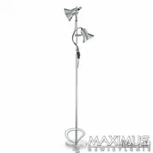 Oprawy, klosze i abażury - Ideal Lux POLLY PT2 CROMO oprawa podłogowa 2 x 60W E27 61122 061122 - miniaturka - grafika 1