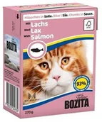 Mokra karma dla kotów - Bozita z Łososiem kawałki w sosie Kartonik 370g 3942 - miniaturka - grafika 1
