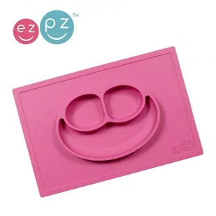 EZPZ EZPZ Talerzyk 2w1 Happy Mat EUHMP002 - Miseczki i talerzyki dla dzieci - miniaturka - grafika 2