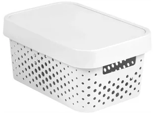 Curver Pojemnik z pokrywką  Infinity ażurowy 4 5 l biały - Pudła i kartony archiwizacyjne - miniaturka - grafika 9