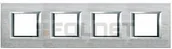 Klawisze i ramki - Bticino Ramka prostokątna anodyzowana pozioma 2+2+2+2 moduły - Btcino Axolute HA - miniaturka - grafika 1