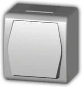 Wyłączniki światła i elektryczne - Elektro-Plast Wyłącznik nadtynkowy N. HERMES 2 jednobiegunowy ŁNT biały 1001-00 - miniaturka - grafika 1