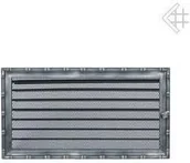 Akcesoria kominkowe - Kratki.pl Kratka kominkowa galwanizowana DIANA srebrna 17x30 z żaluzją 6674-898A - miniaturka - grafika 1
