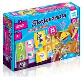 Jawa Skojarzenia Zwierzaki Układanka GRA-07 - Układanki dla dzieci - miniaturka - grafika 2