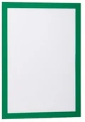 Systemy ekspozycyjne i znaki informacyjne - Durable Ramka magnetyczna samoprzylepna DURAFRAME A4 z uchylną przednią stroną op. 2szt zielona - miniaturka - grafika 1