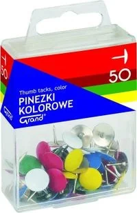 Pinezki klasyczne kolorowe Grand 50szt. - Pinezki - miniaturka - grafika 2