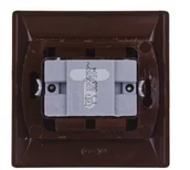 Wyłączniki światła i elektryczne - OSPEL AKCENT Łącznik krzyżowy 10AX 250V IP20 brązowy ŁP-4A/24 OSPEL 0001-00001-30760 - miniaturka - grafika 1