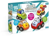 Klocki - Artyk Edu&amp;Fun Auto-Klocki zestaw 4 autek X-EF-ZA0052 - miniaturka - grafika 1