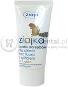 Pasty do zębów - Ziaja ZIAJKA pasta bez fluoru 50ml - pasta z ksylitolem do pięlęgnacji pierwszyc - miniaturka - grafika 1