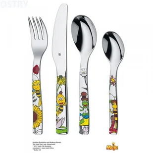 WMF Komplet sztućców 4cz. sztućców dla dzieci Pszczółka Maja 1294406040 (1294406040 / - Zestawy sztućców - miniaturka - grafika 2