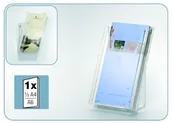 Systemy ekspozycyjne i znaki informacyjne - Durable Półka na ulotki Combiboxx 8590-19 1/3 A4 transparentna - miniaturka - grafika 1