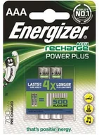 Ładowarki i akumulatory - Energizer Akumulator Power Plus AAA HR03 1,2V 700mAh 2szt - miniaturka - grafika 1