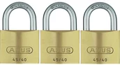 Kłódki - Abus Zestaw kłódek mosiężnych ABVS11820 39x60x13 5 mm 3 szt - miniaturka - grafika 1