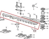 Części i akcesoria do maszyn rolniczych - CNH LISTWA NOŻOWA 5 M NA NITY 80916839 - miniaturka - grafika 1