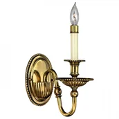 Lampy ścienne - Elstead Lighting Kinkiet LAMPA ścienna HK/CAMBRIDGE1 HINKLEY metalowa OPRAWA świecznikowa - miniaturka - grafika 1