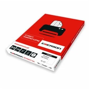 Emerson ETYKIETA A4 210X297MM 100 ARK - Etykiety samoprzylepne i bloki etykiet - miniaturka - grafika 3