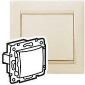 Wyłączniki światła i elektryczne - Legrand Valena - Łącznik jednobiegunowy krem 10 AX 774301 - miniaturka - grafika 1