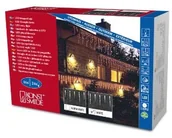 Pozostałe oświetlenie - Konstsmide 2746 202 LED lodu deszczu kurtyna świetlna z czopem 16/na zewnątrz (IP44)/zewnętrzny transformator 24 V/24 białych zimnych diod/biały przewód (2746-202) - miniaturka - grafika 1