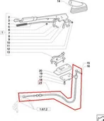 Części i akcesoria do maszyn rolniczych - CNH LINKA HAMULCA RĘCZNEGO 47131649 - miniaturka - grafika 1
