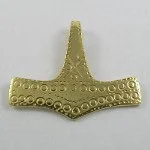 Wróżbiarstwo i radiestezja - Sotis Młot Thora 3 - pozłacany AgM-plaski32 - miniaturka - grafika 1