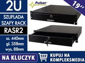Akcesoria do szaf serwerowych - PULSAR 2U / 358mm - Szuflada do szaf RACK 19 marki W PAKIETACH KUPISZ TANIEJ! RASR2 - miniaturka - grafika 1