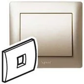 Gniazdka elektryczne - Legrand Sistena Life - Plakietka Titan do Pojedynczego gniazda Telefonicznego 77 - miniaturka - grafika 1