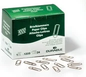 Spinacze i klipsy do papieru - DURABLE Spinacze orkągłe 26 mm, miedziowane, 1000 szt. - miniaturka - grafika 1