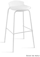 Taborety i hokery - Unique Hoker DUKE biało/Biały (7-87A-0-0) - miniaturka - grafika 1