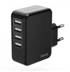 Hama Ładowarka ADOWARKA SIECIOWA USB 4xUSB 230V 4,8A 001736760000 - Ładowarki do telefonów - miniaturka - grafika 2