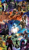 Fototapety - Komar Fototapeta Marvel Guardians Of The Galaxy Collage VD-016 - miniaturka - grafika 1