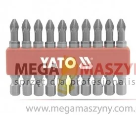 YATO Końcówki wkrętakowe phx1x50 mm, kpl. 10 szt YT-0477 - Bity - miniaturka - grafika 4
