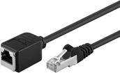 Kable miedziane - Goobay Przedłużacz LAN RJ45 91883 F/UTP CAT 5e 3 m Czarny - miniaturka - grafika 1