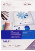 Okładki do laminatorów i bindownic - Ibico OKŁADKI PRZEZROCZYSTE A4 200mic 100szt ce012080e - miniaturka - grafika 1