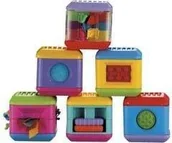 Klocki - Fisher Price Sensoryczne klocki - zestaw dotykowy - miniaturka - grafika 1
