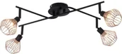 Lampy sufitowe - Brilliant Lampa punktowa 21094/76 G9 (DxSxW) 40 x 25 x 20 cm Czarny Miedź - miniaturka - grafika 1